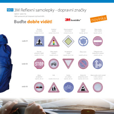 3M reflexní samolepky - dopravní značky - sada 03 3M reflexní samolepky - dopravní značky - sada 03